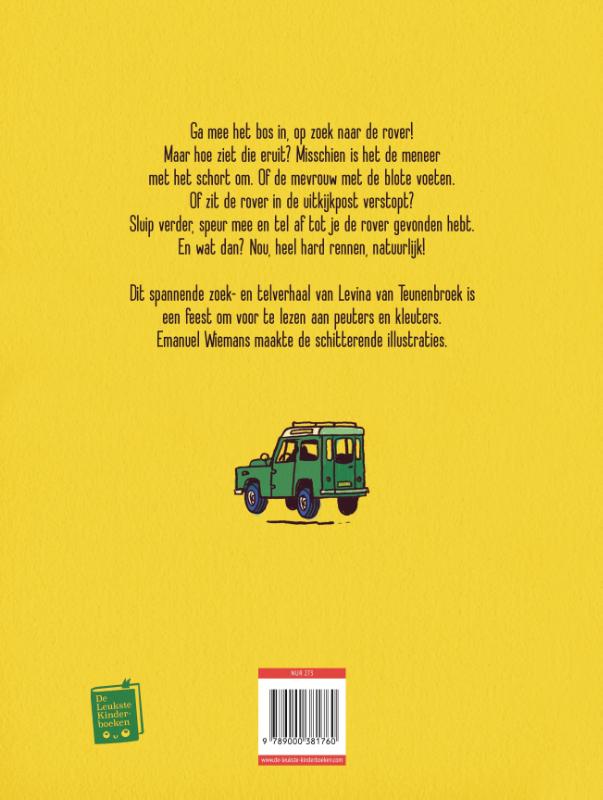 Achterkant van Is dat een rover in het bos?