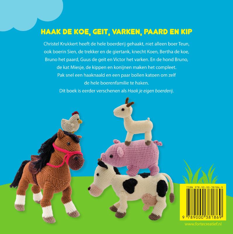 Achterkant van De gehaakte boerderij