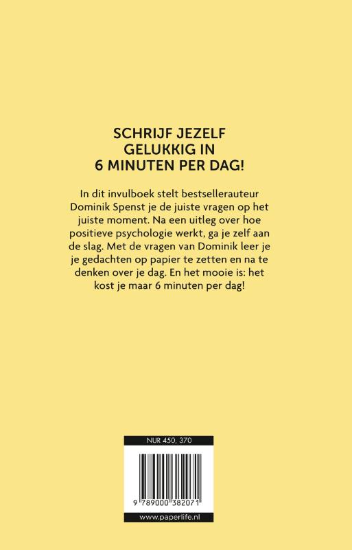 Achterkant van Het 6 minuten dagboek