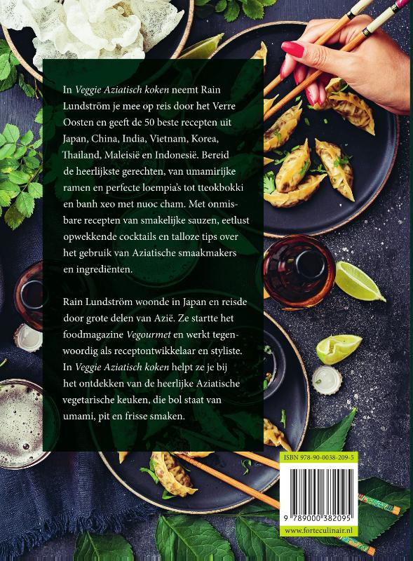 Achterkant van Veggie Aziatisch koken