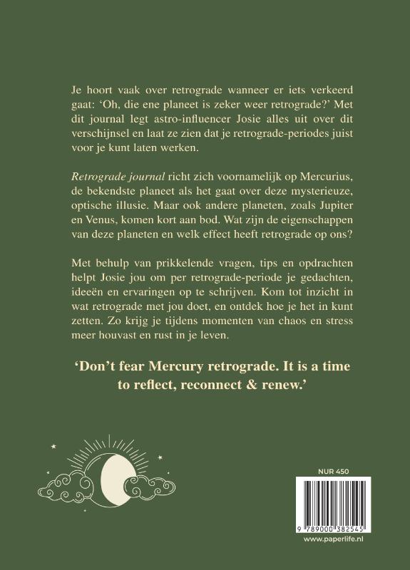 Achterkant van Retrograde journal