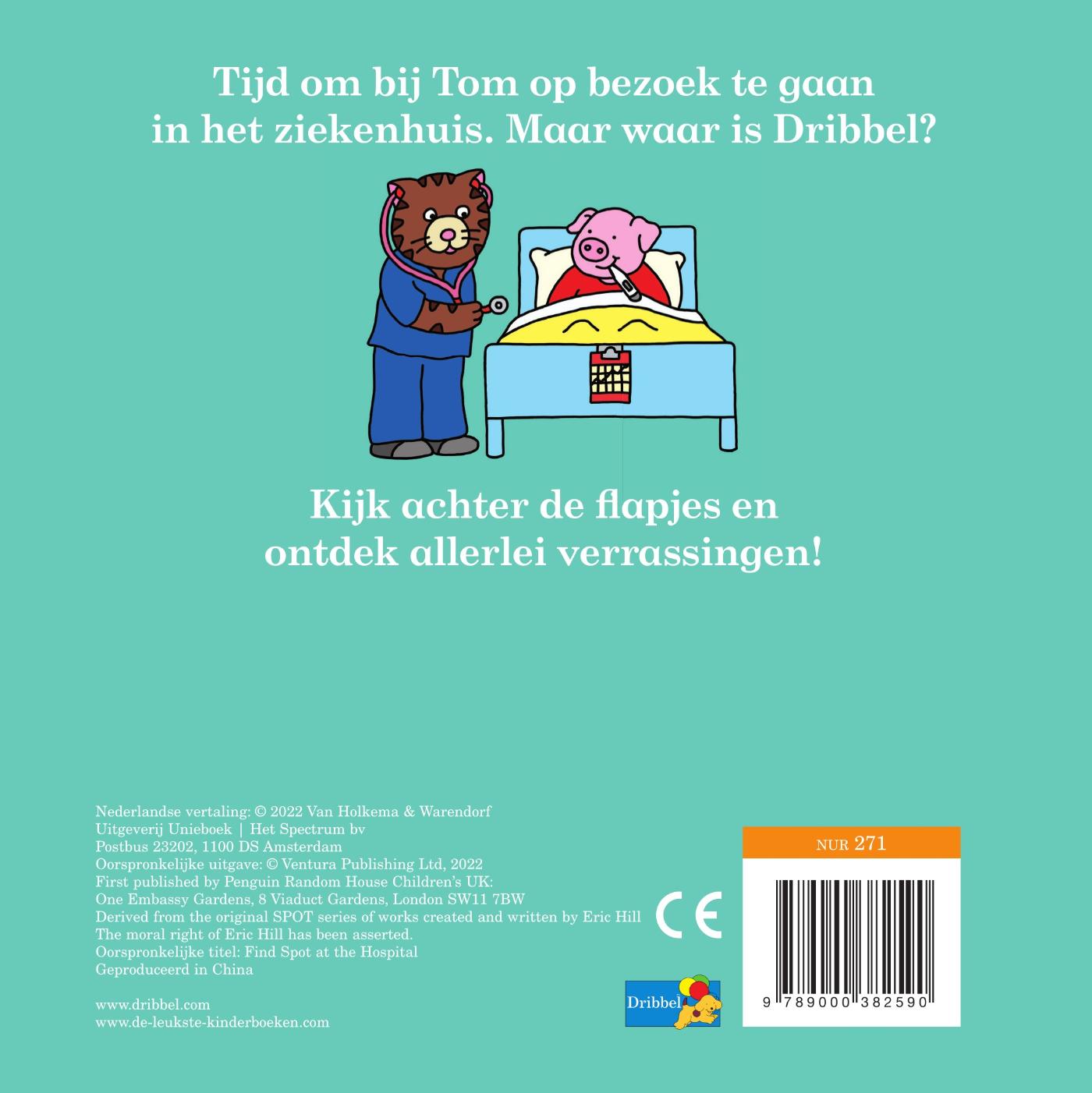 Achterkant van Dribbel naar het ziekenhuis