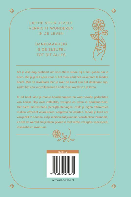 Achterkant van De gave van dankbaarheid