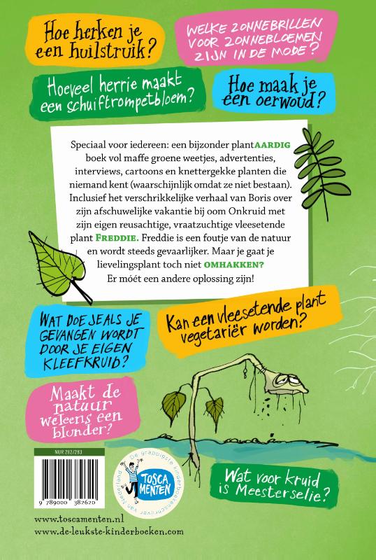 Achterkant van Oom Onkruid
