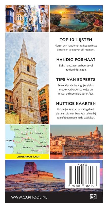 Achterkant van Malta en Gozo