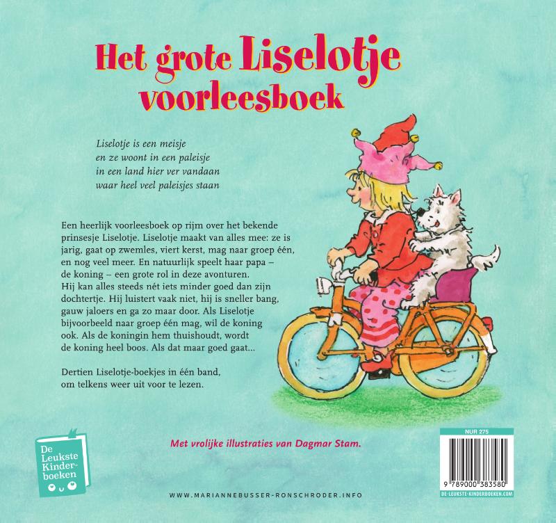 Achterkant van Het grote Liselotje voorleesboek