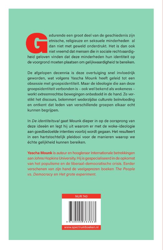 Achterkant van De identiteitsval
