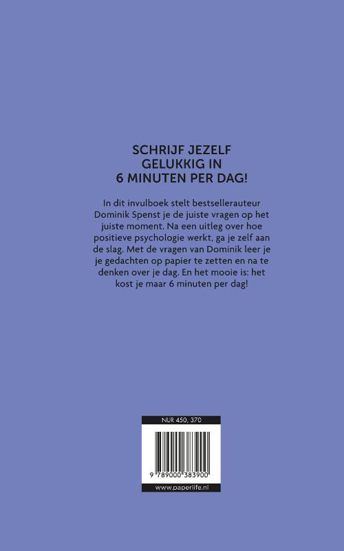 Achterkant van Het 6 minuten dagboek