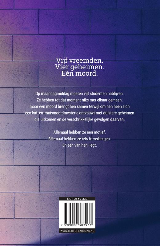 Achterkant van One of Us Is Lying