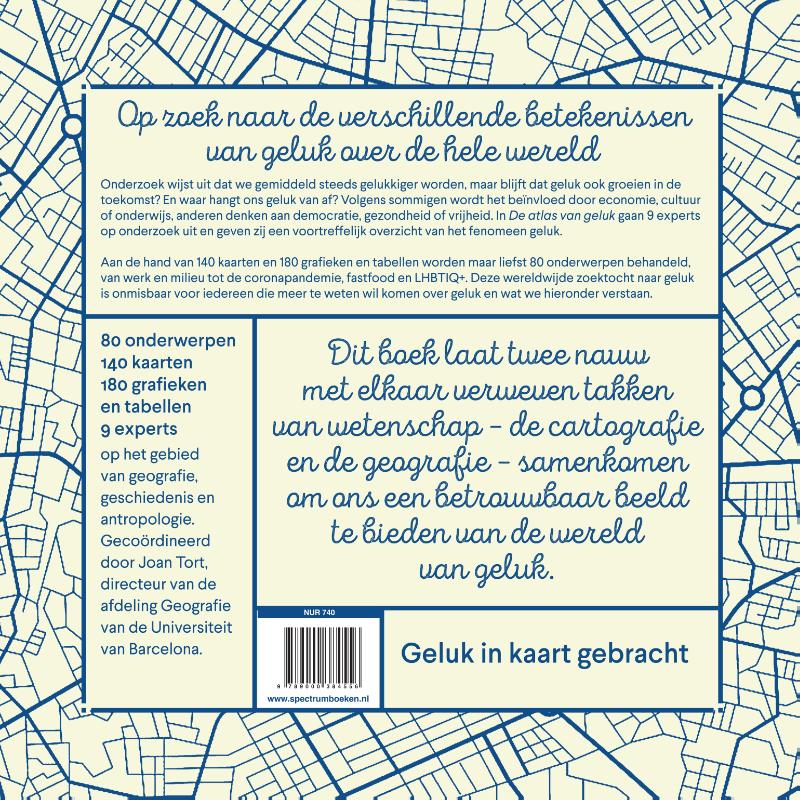 Achterkant van De atlas van geluk