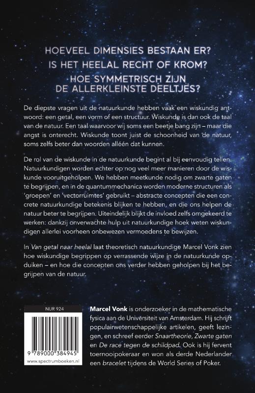 Achterkant van Van getal naar heelal