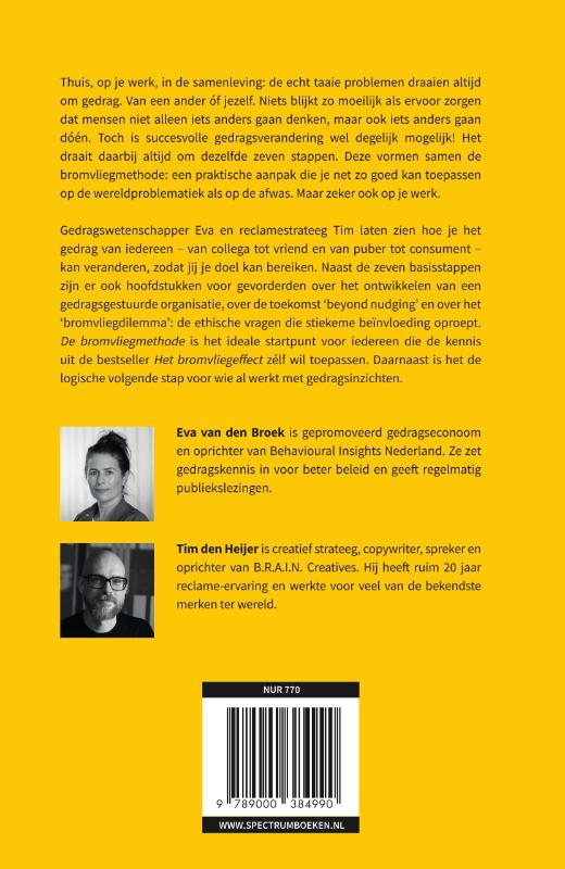 Achterkant van De bromvliegmethode