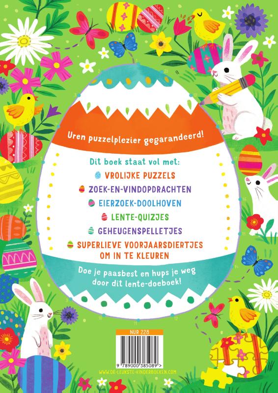 Achterkant van Het doeboek vol vrolijk voorjaarplezier