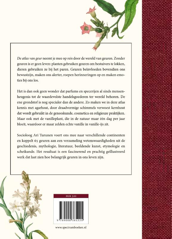 Achterkant van De atlas van geur