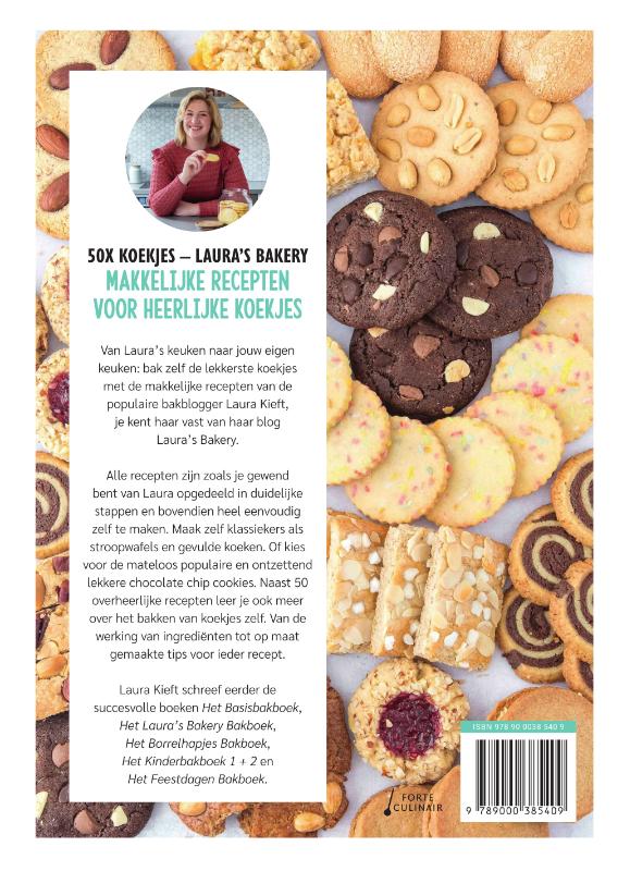 Achterkant van 50x Koekjes - Laura's Bakery