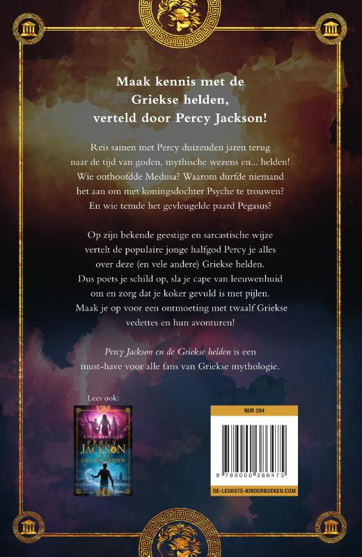 Achterkant van Percy Jackson en de Griekse helden