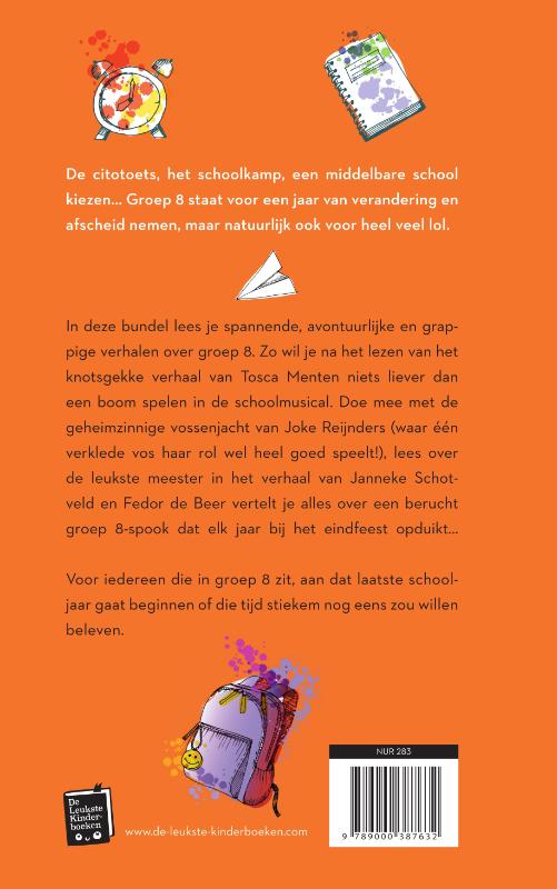 Achterkant van Groep 8 rocks!