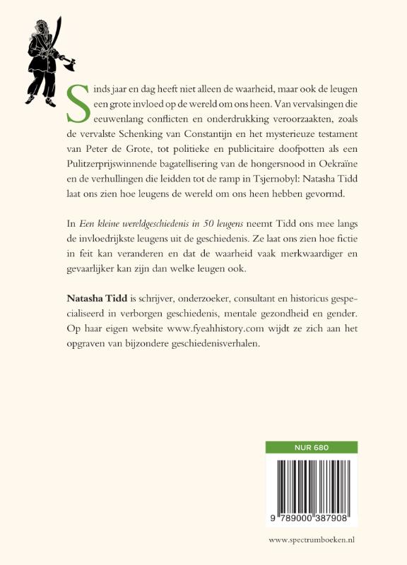 Achterkant van Een kleine wereldgeschiedenis in 50 leugens