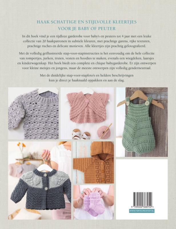 Achterkant van Babykleertjes haken