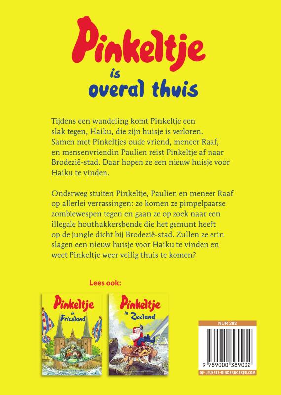 Achterkant van Pinkeltje is overal thuis