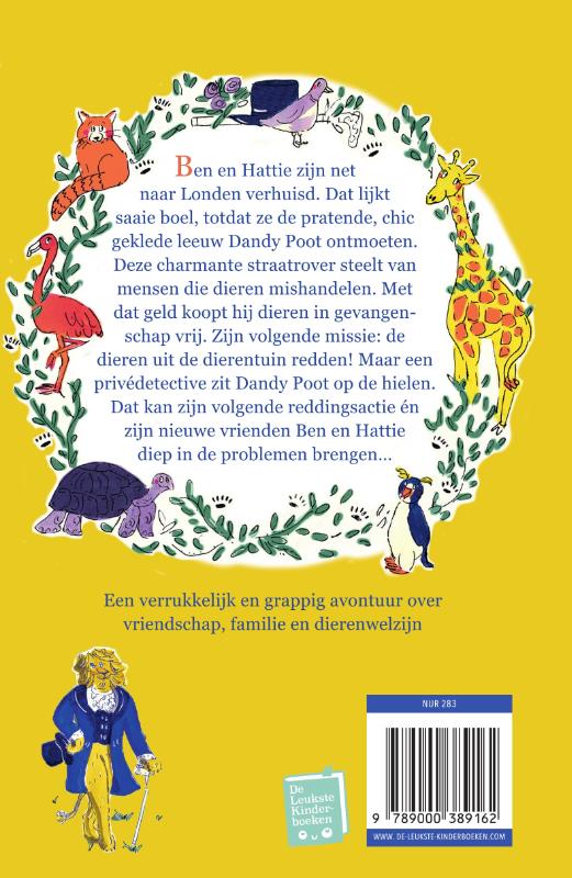 Achterkant van Dandy de straatrover