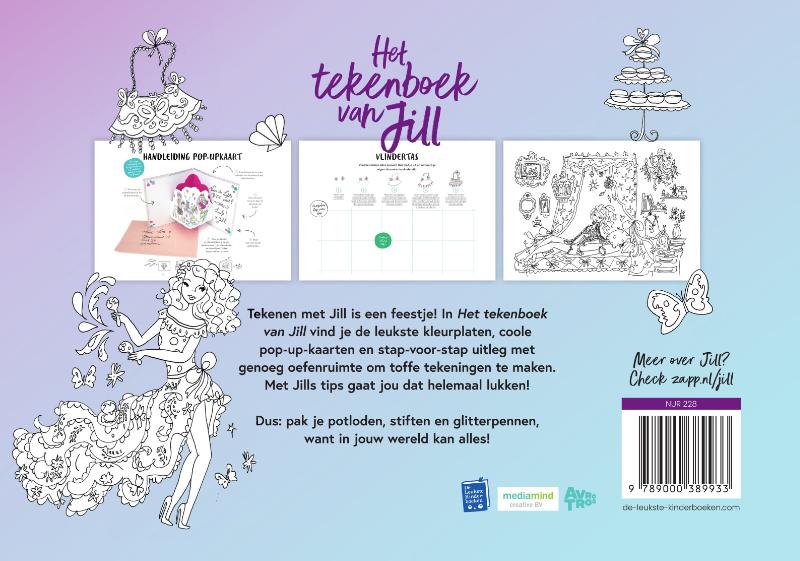 Achterkant van Het tekenboek van Jill