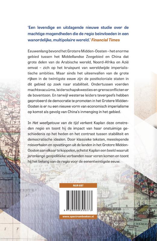 Achterkant van Het weefgetouw van de tijd