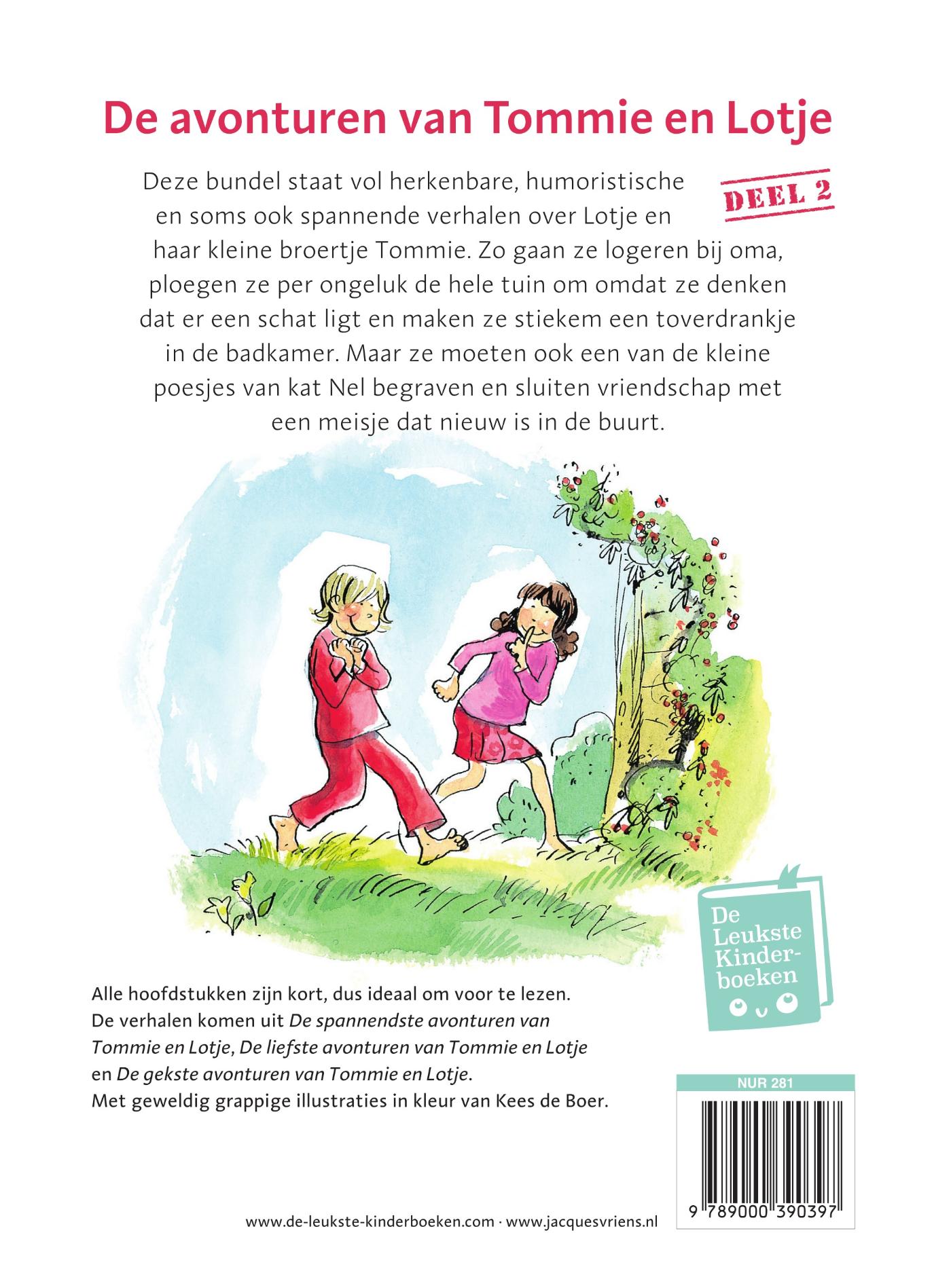 Achterkant van De avonturen van Tommie en Lotje deel 2