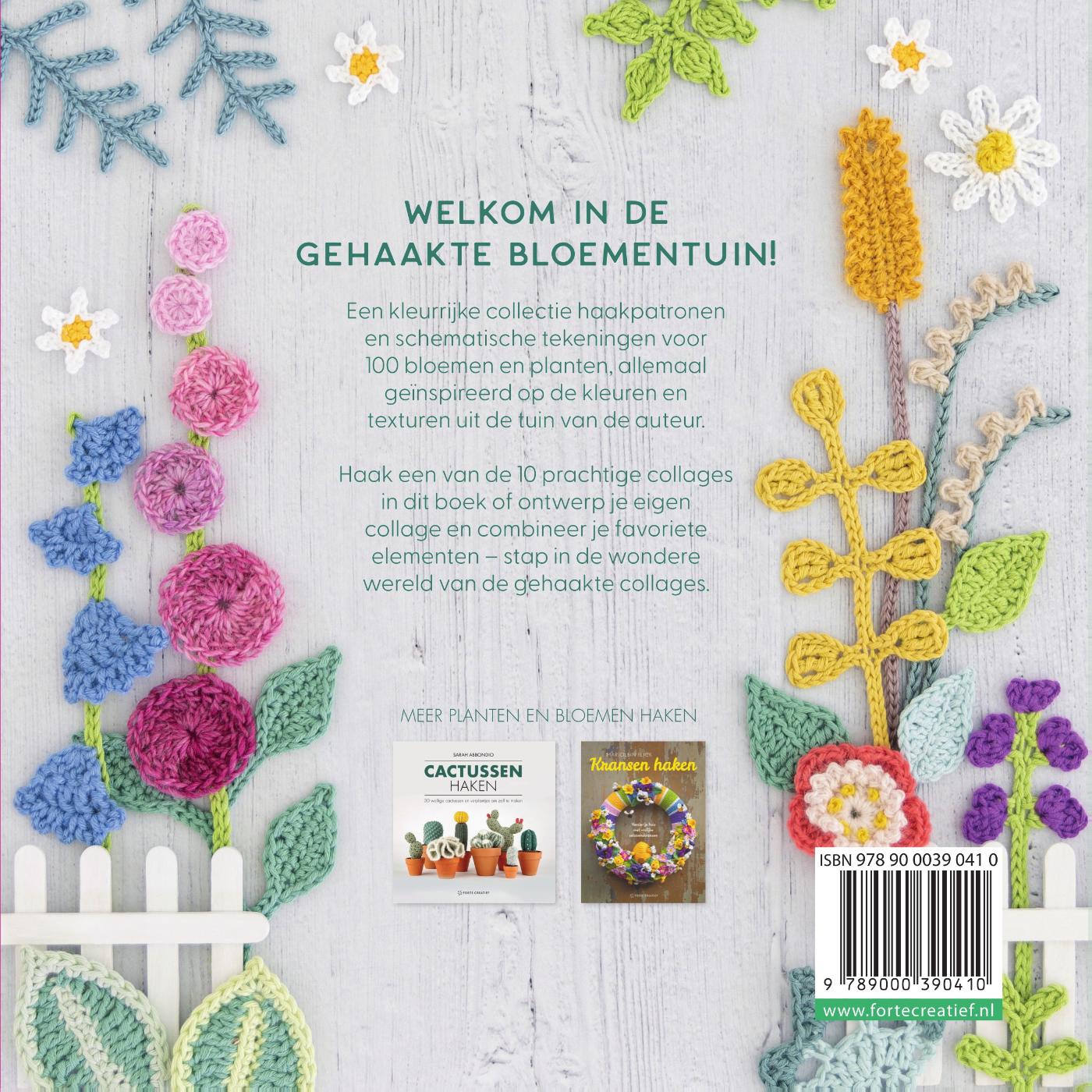 Achterkant van Bloemencollages haken
