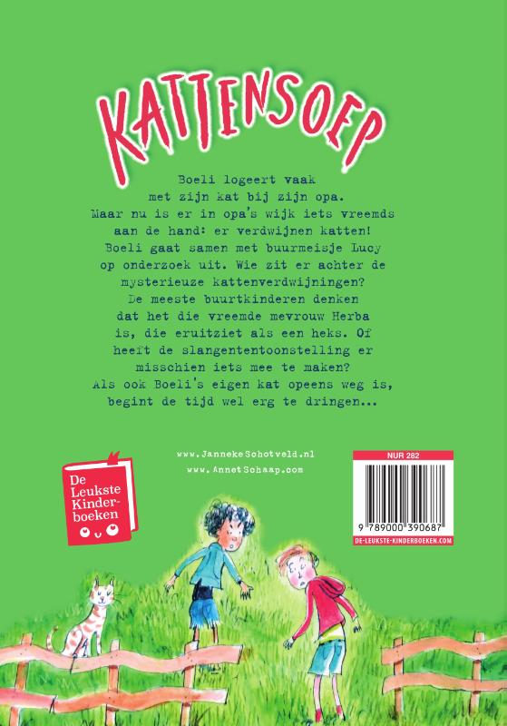 Achterkant van Kattensoep