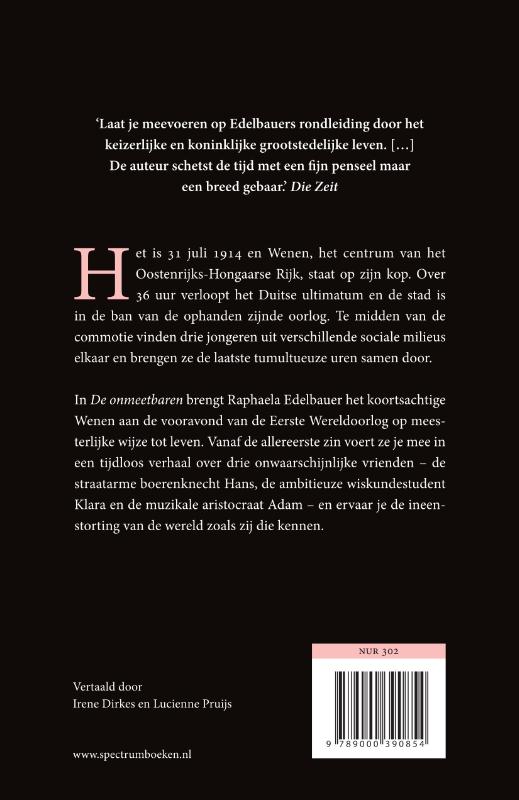 Achterkant van De onmeetbaren