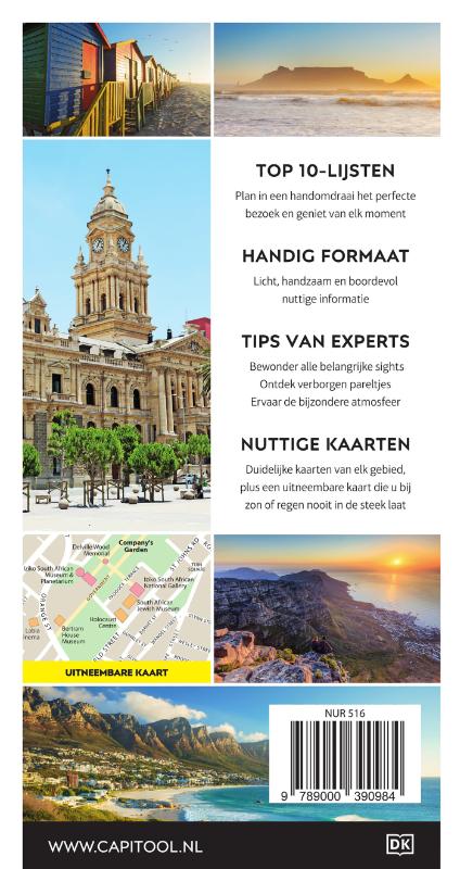 Achterkant van Kaapstad en de wijngebieden