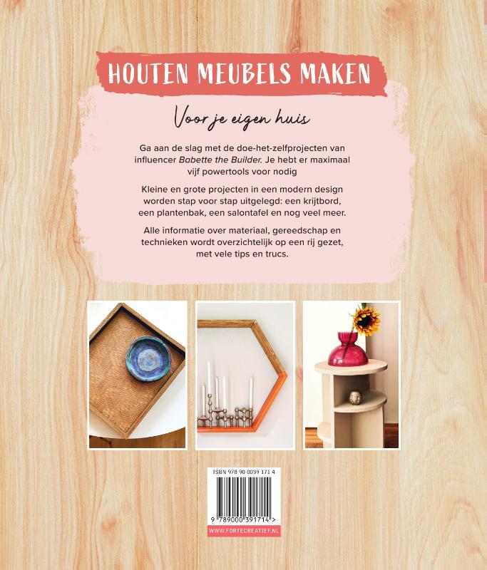 Achterkant van Houten meubels maken