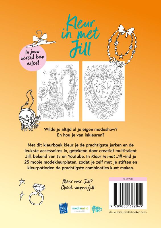 Achterkant van Kleur in met Jill