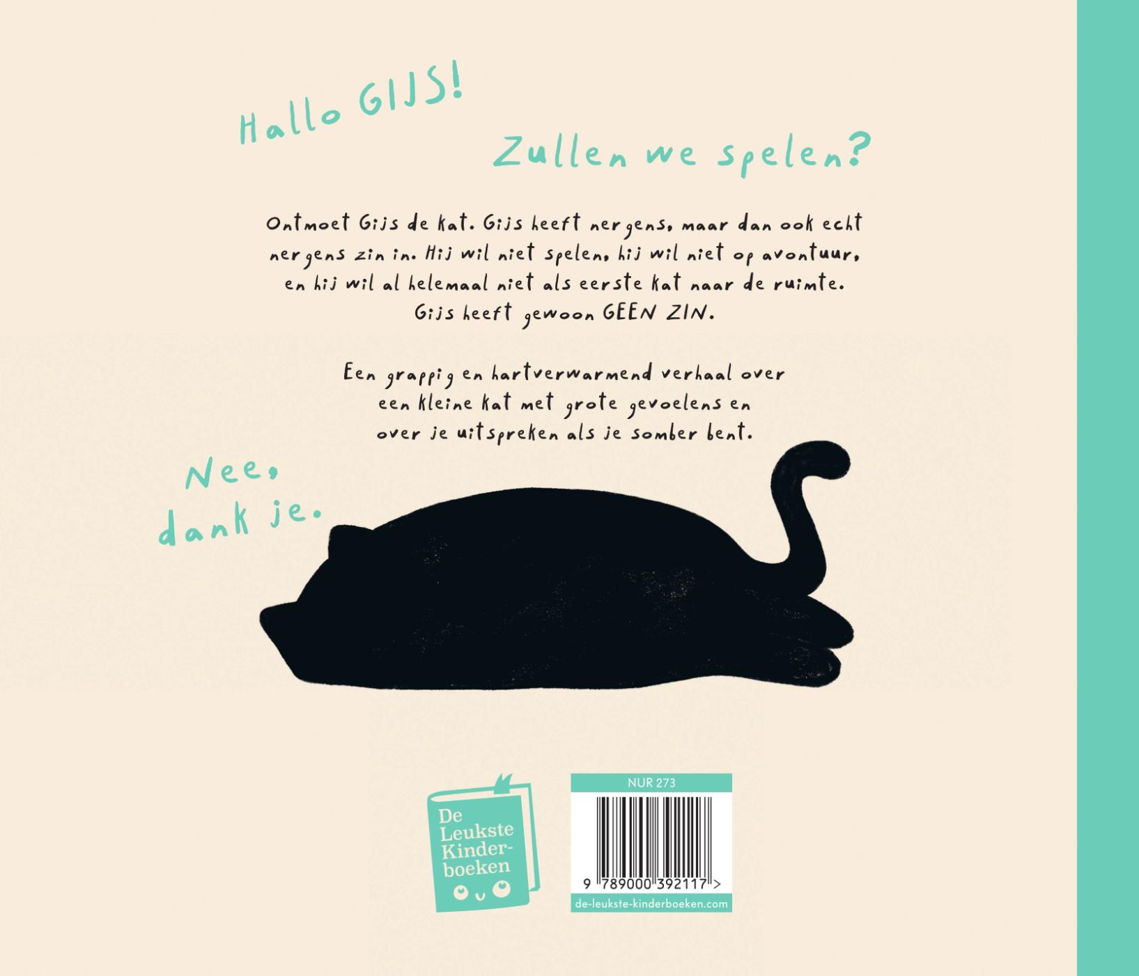 Achterkant van De kat die geen zin had