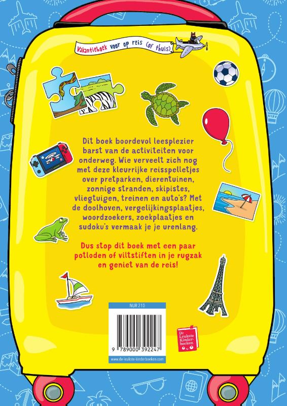 Achterkant van Vakantieboek voor op reis (of thuis)