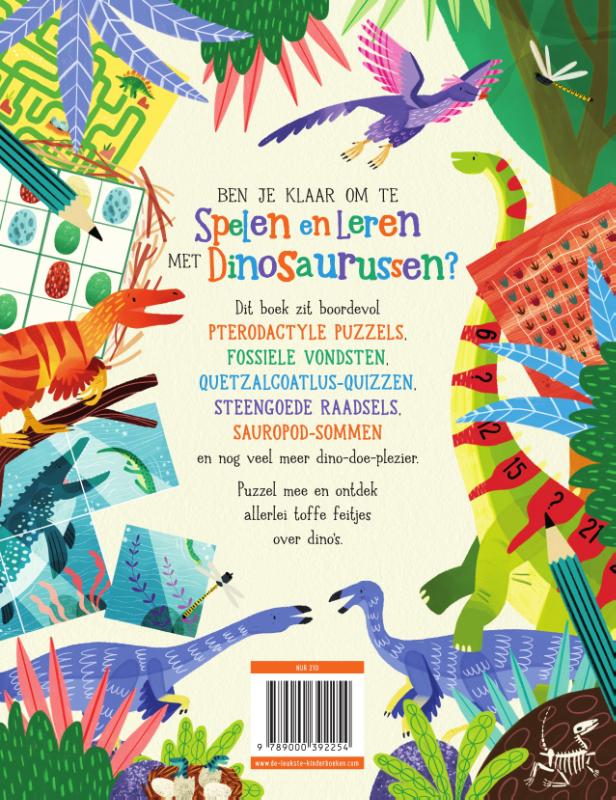 Achterkant van Het dino-doeboek