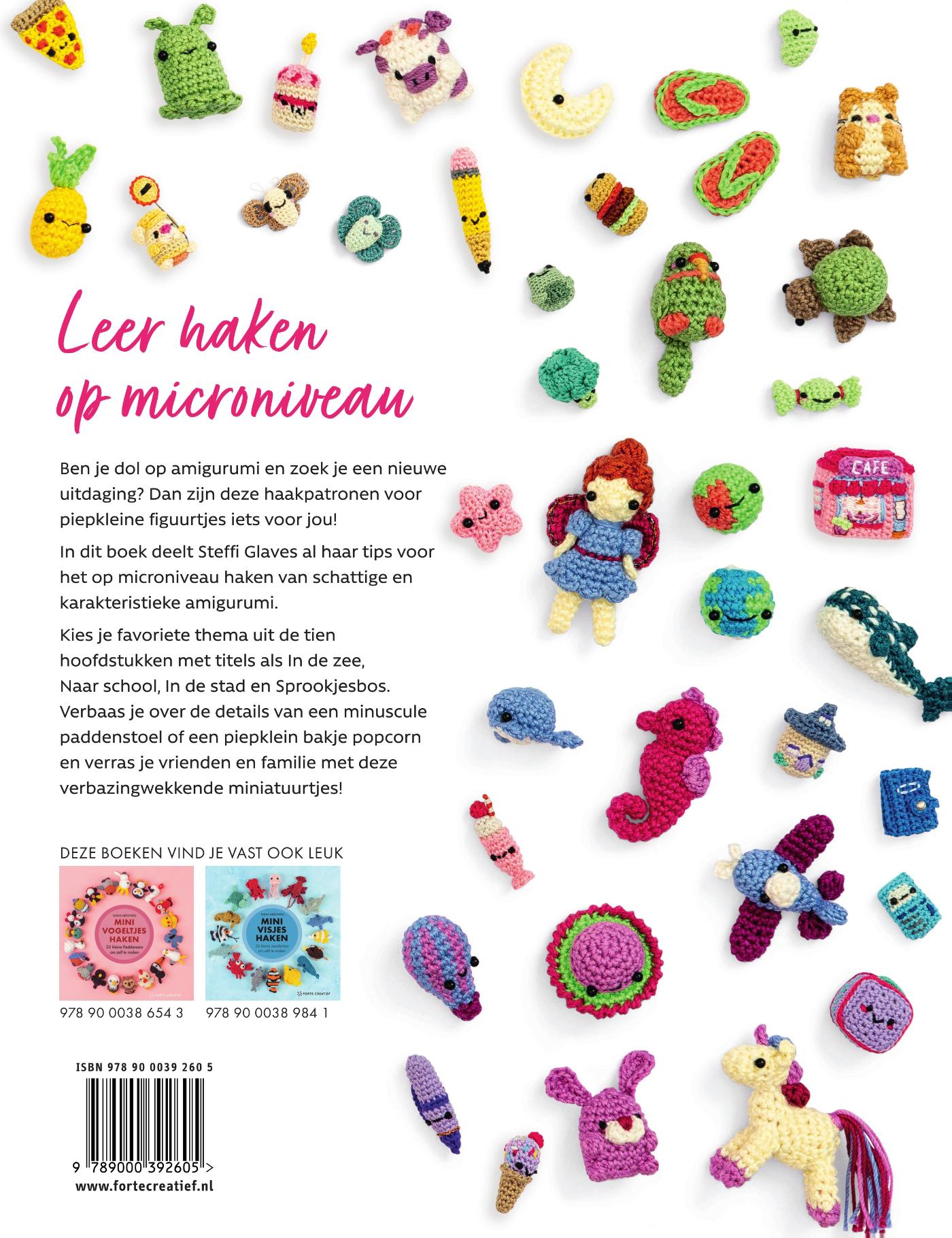 Achterkant van 100 Micro-Amigurumi