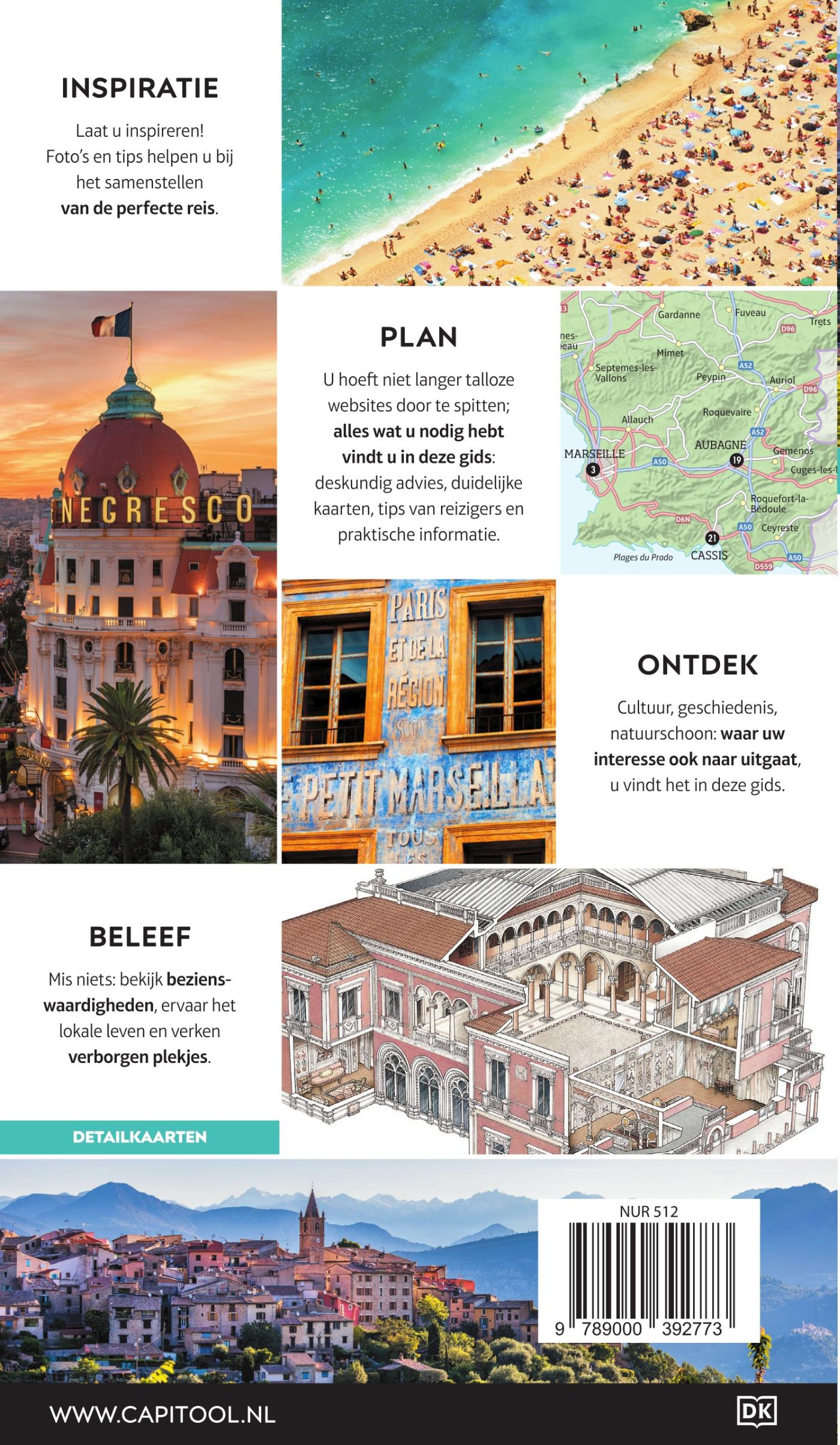 Achterkant van Provence & Cote d'Azur