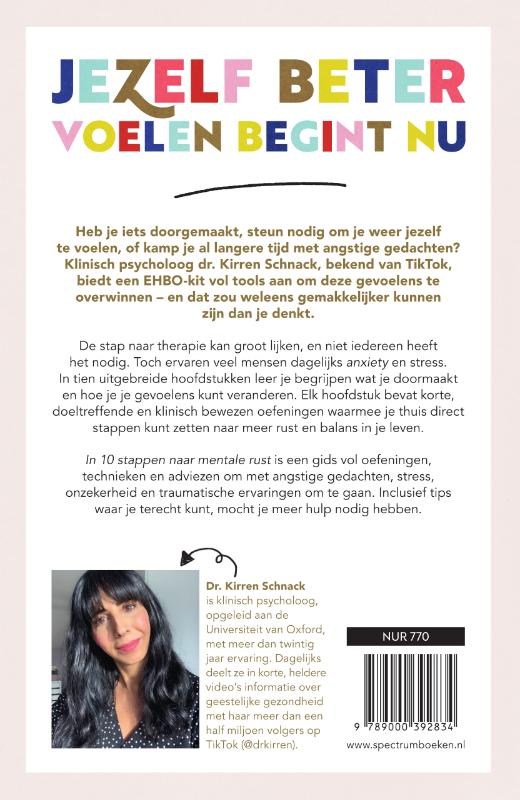 Achterkant van In 10 stappen naar mentale rust