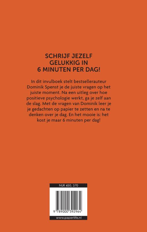 Achterkant van Het 6 minuten dagboek