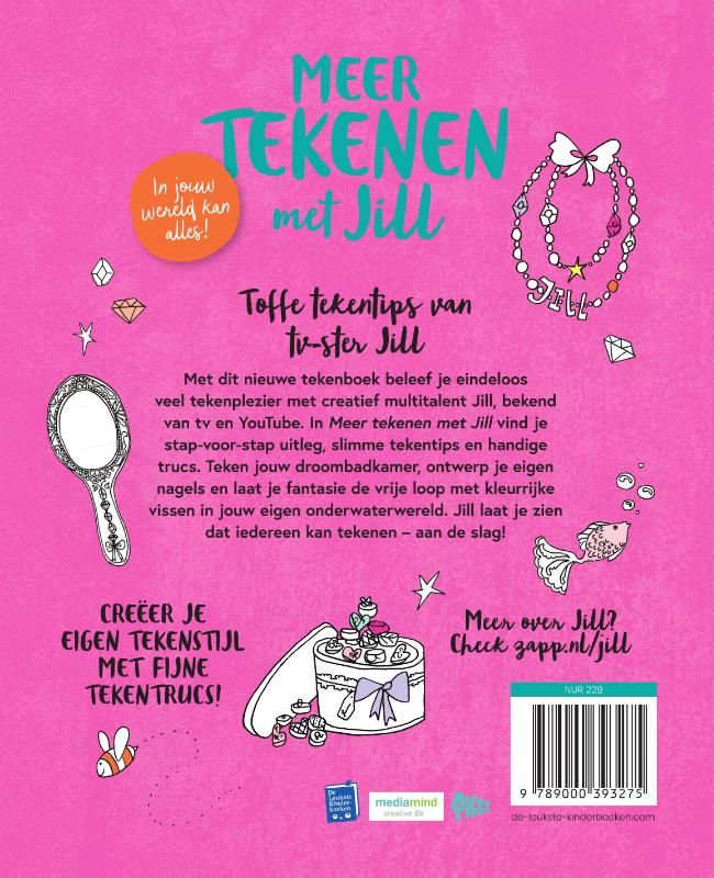 Achterkant van Meer tekenen met Jill