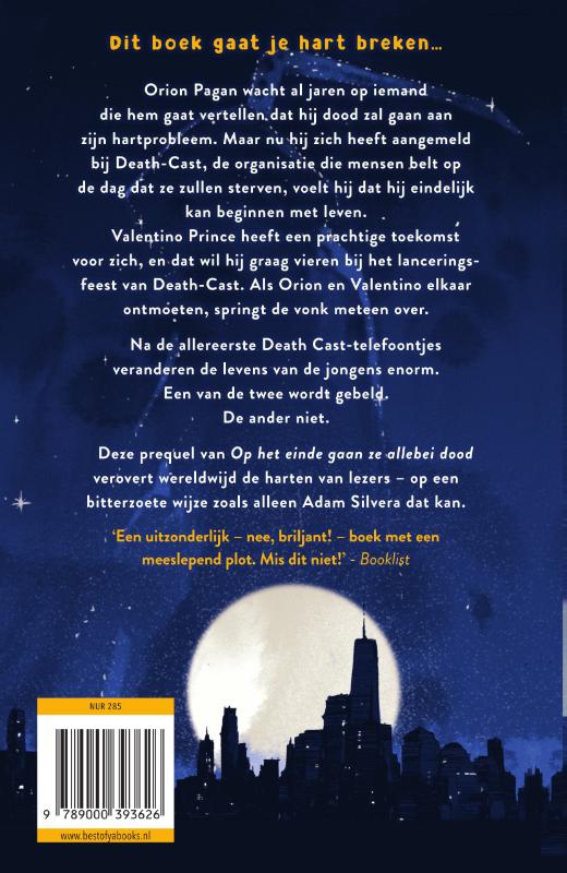 Achterkant van De eerste die op het einde doodgaat