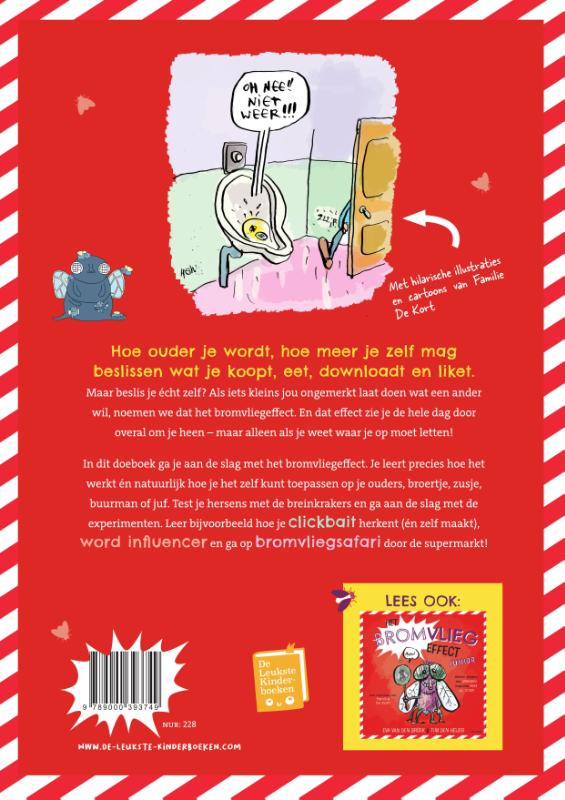 Achterkant van Het bromvliegeffect doeboek
