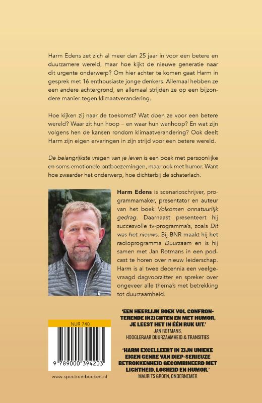 Achterkant van De belangrijkste vragen van je leven