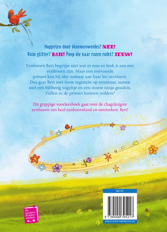 Achterkant van Wie wil er nou een eenhoorn zijn?