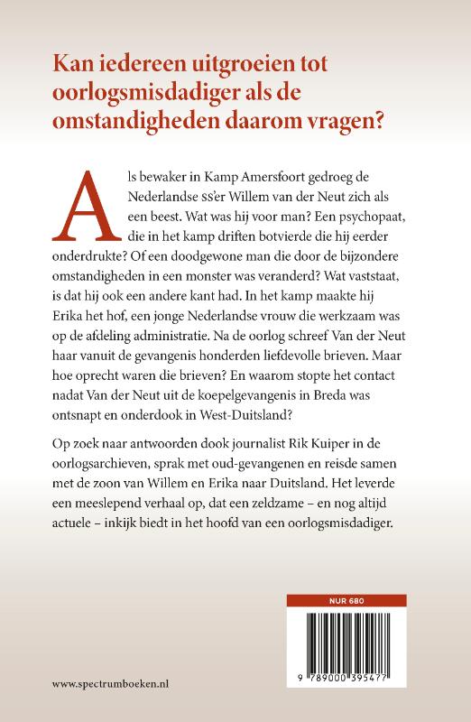 Achterkant van Liefdesbrieven van een kampbeul