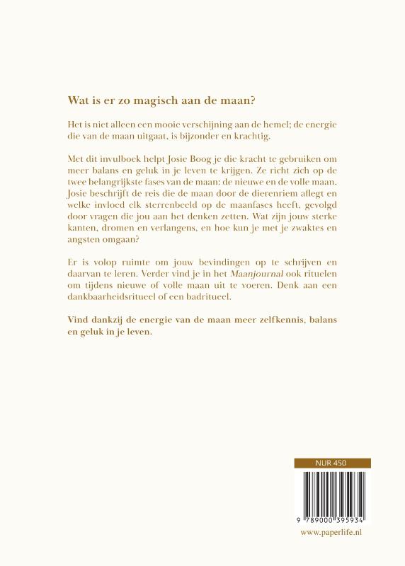 Achterkant van Maanjournal