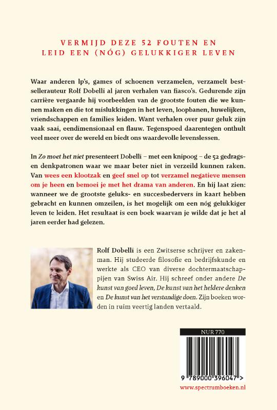 Achterkant van Zo moet het niet