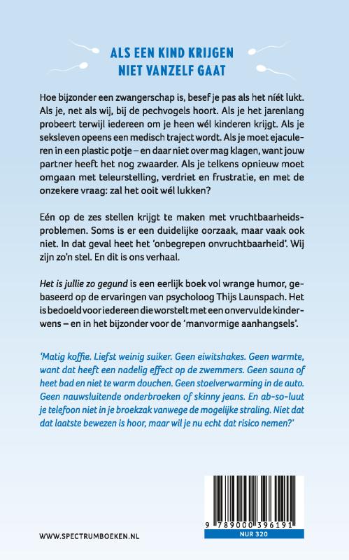 Achterkant van Het is jullie zo gegund
